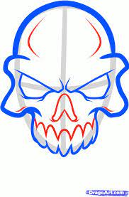 How To Draw A Skull Head Skull Head Tattoo Step By Step Skulls Pop Culture Free Online Drawing Tutorial A Easy Skull Drawings Skulls Drawing Head Tattoos
