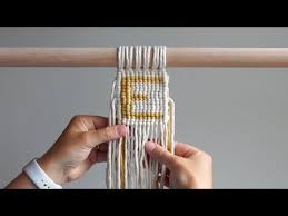 Macrame Shapes Series Coloured Macrame Letters Using Vertical Double Half Hitch Knots Youtube Half Hitch Knot Macrame Tutorial Macrame