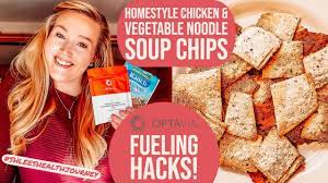 Optavia Fueling Hacks Homestyle Chicken Noodle Soup Chips Shleeshealthjourney Ep 14 Vegetable Noodle Soup Vegetable Soup With Chicken Optavia Fuelings