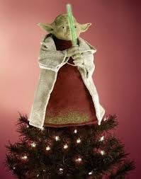 Yoda Christmas Tree Topper With Led Lightsaber Christmas Tree Toppers Unique Christmas Trees Star Wars Christmas