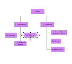 our daily electronic activity organization chart diagram