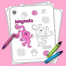Check spelling or type a new query. Blue S Clues You Printable Coloring Page Nickelodeon Parents