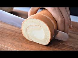 Spread it with a spatula until even · 3. Swiss Roll Cake With Cream Cheese Filling Banh Bong Lan Cuá»™n Kem Cream Cheese Youtube
