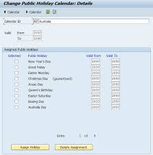 Sunday 2 january or tuesday 4 january Public Holiday Calendar And Work Schedule Rules Sap Blogs