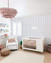 Boho Baby Girl Nursery Baby Room Decor Nursery Decor Inspiration Nursery Decor Wallpaper