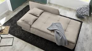 Recamiere Roman Schlafsofa Sofa In Beige Mit Tonnentaschenfederkern Recamiere Sofa Schlafsofa