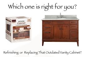 Check spelling or type a new query. Refinishing Or Replacing Your Bathroom Vanity Cabinet Home Makeover Diva