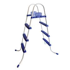 Bestway 52 In Steel Ladder For Above Ground Swimming Pool No Slip Steps 58337e Bw The Home Depot In 2020 Above Ground Swimming Pools Swimming Pools Pool Ladder