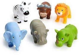 Infant Elegant Baby Jungle Party Squirtie Bath Set Baby Bath Toys Toddler Biting Elegant Baby Bath Toys