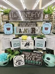 Hobby Lobby Merchandising Table Displays Work Laundry Room Hobby Lobby Decor Farmhouse Laundry Room