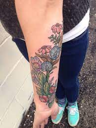 Nikki Jo Tattoos Wild Flowers There S A Coverup In There Too Wildflower Tattoo Tattoos Floral Tattoo