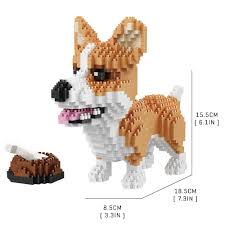 Corgi Dog 3d Puzzle Nano Blocks Brookstone