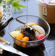 黒 蜜 あんみつ
