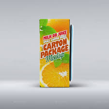 Milk Or Juice Package Box Mock Up Juice Packaging Box Packaging Dairy Drinks
