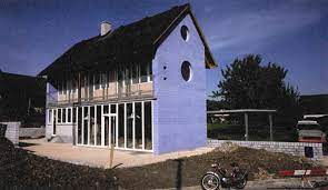 hidden architecture oberwil blaues haus architecture urban architecture blue house