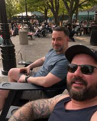 Happy Pride Friends 🏳️‍🌈 playing bleep bloops at Pride Winnipeg Main  Stage and hangs with my top dog buddy from T-Town!