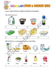 When it comes to presenting that meal, most people just want their food without dealing with any kind of fanfare that complicates everything. Food And Drinks Quiz Esl Worksheet By Atlantis1971