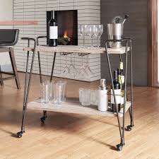Black And Gold Bar Cart Metropolitan Dark Bronze Industrial Metal Mobile Bar Cart With Wood Shelves By Inspire Q Artisan Mobile Bar Cart Wood Shelves Bar Furniture