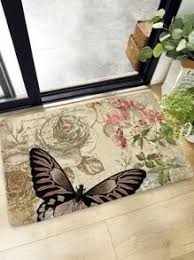 Monarchs can live a life of two to eight weeks in a garden having their host asclepias plants and sufficient flowers for nectar. Flower Butterfly Print Door Mat Shein Eur