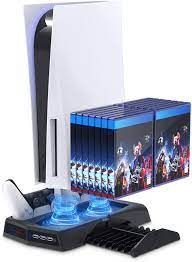 Announced in 2019 as the successor to the playstation 4, the ps5 was released on november 12. Amazon Com Vertical Stand With Cooling Fan For Ps5 Console And Ps5 Digital Edition Yuanhot Charging Station Dock With Dual Controller Charger Ports And Retractable Game Storage For Ps5 And Dualsense Black