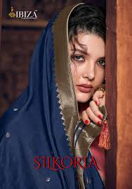 Ibiza Silkoria Designer Embroidered Fancy Fabric With Jacquard Weaving Dress Material At Wholesale Rate Salwar Kameez Designs Party Wear Dress Materials