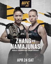 She was the former kunlun fight (klf) strawweight champion and currently competes in the strawweight division of the ultimate fighting championship (ufc). It S Official Zhang Weili Faces Rose Namajunas At Ufc 261 April 24th Ufc