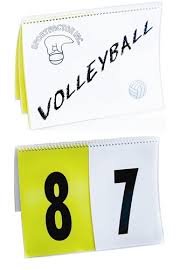 Flip Card Scoreboard Volleyball Limited Quantity