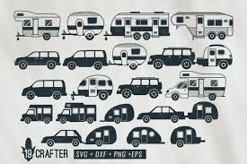 Download Camper Car And Trailer Svg Bundle By Greatype19 Thehungryjpeg Com