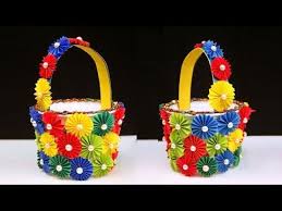 Plastic Bottle Reuse Basket Idea Crafts Paper Crafts Diy Kids Diy Straw