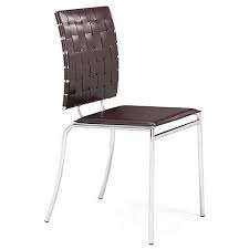 Carson Dining Chair Brown Modern Digs Furniture Steel Dining Chairs Steel Dining Chair Dining Chairs