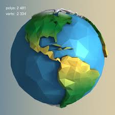 Low Poly Earth Earth Design Low Poly Earth Illustration