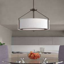 Dining room chandeliers should always be on a dimmer switch. Bronze Finish Drum Chandeliers You Ll Love In 2021 Wayfair