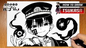 How To Draw Tsukasa Yugi From Jibaku Shounen Hanako-Kun - Youtube