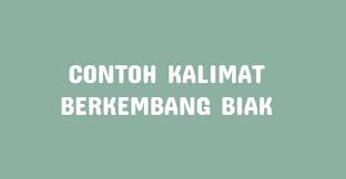 Jawaban tugas sekolah sd smp sma buatlah 5 contoh kalimat saran dengan kata sebaiknya dan kalimat tersebut merupakan opini dari si pemberi saran kepada penerima saran, dengan harapan keadaan menjadi lebih baik. Contoh Kalimat Dari Kata Berkembang Biak Makanan Tumbuh Bernapas Bergerak Dan Tumbuh Klak Klik Bermutu