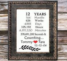 But we have some ideas for you. 12th Anniversary Gift For Wife 12 Year Anniversary Gift For Her Linen Anniversary Gifts 12 Years Together Unique Cotton Anniversary Gift For Her For Spouse Amazon Ca Handmade