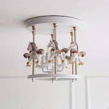 Luxury Modern Children Light Fixtures Lighting Bedroom Lamp Boys Girls Room Ceiling Light Rotating Trojan Horse E14 Led Ceiling Lamp Modern Children Light Fixtures Lighting Bedroom Lamp Boys Girls Room Ceiling Light Rotating