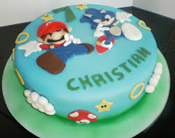 Sonic birthday party, sonic goody bags, sonic rings, sonic lollipops, sonic balloons, and mr eggman birthday parties 12 cupcakes mario party. Sonic And Mario Cake Cakecentral Com