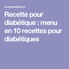 Epingle Sur Recettes Diabetiques