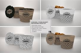 Paper Food Bucket Packaging Mockup Packaging Mockup Food Box Packaging Free Packaging Mockup