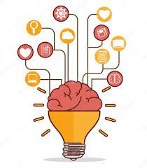 Cerebro Humano Ideas Creativas Diseno Grafico Vector Ilustracion Eps10 Creatividad Disenos De Unas Ilustracion Diseno Grafico Plano