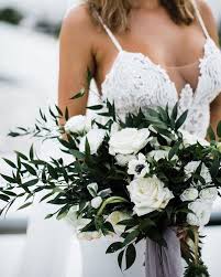 White wedding flowers with greenery. 30 Greenery Wedding Color Ideas You Ll Love Hi Miss Puff