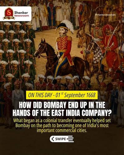 ONE DATE. ONE DECISION. A CITY'S HISTORY CHANGED FOREVER. On 1 September 1668, Bombay was officially handed over to the East India Company through a royal charter arrangement. What followed would reshape