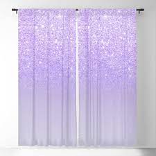 Buy Modern Purple Sparkles Ombre Glitter Lilac Pastel Color Block Blackout Curtain By Girlytrend Wo Purple Girls Bedroom Purple Butterfly Room Purple Curtains