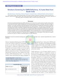 pdf newborn screening for g6pd deficiency a 2 year data