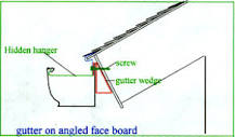 Image result for how do you install gutters on slanted fascia