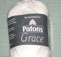 Paton's Grace Snow White Cotton Yarn Knit Crochet Craft Fast Shipping