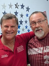 SAL Post #273 American Legion Southern District Baseball Commissioner Tom  Beck and Assistant Commissioner Bob Dobkowski, take time out during the  Annual State Tournament Baseball Dinner, held at Post 7 Wednesday evening.