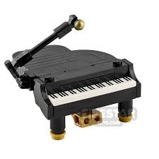 Our Latest Mini Model Is A Rockstar Grand Piano Which Is The Perfect Accessory For The Custom Print Elton John Rocketman Minifigure By Minif Lego Mini Konzert