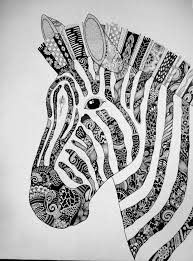 Zebra Zentangle Zentangle Animals Zentangle Drawings Mandala Drawing