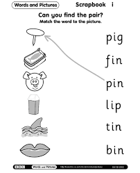 Bbc Words And Pictures Cvc Words Print And Do Short I Worksheets Cvc Words Phonics Words